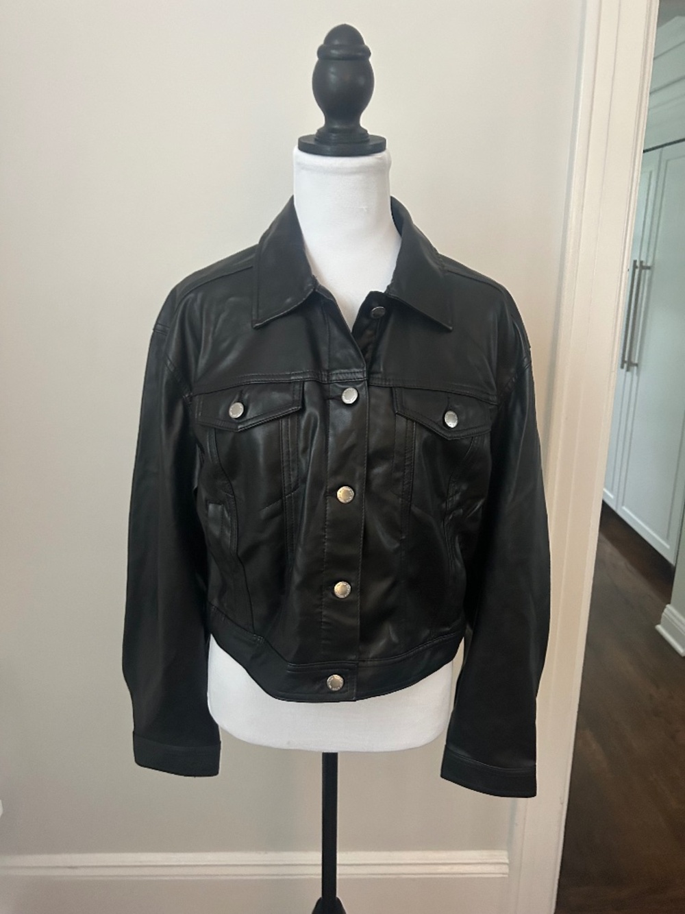 biker streetwear Universal Threads black faux leather jacket